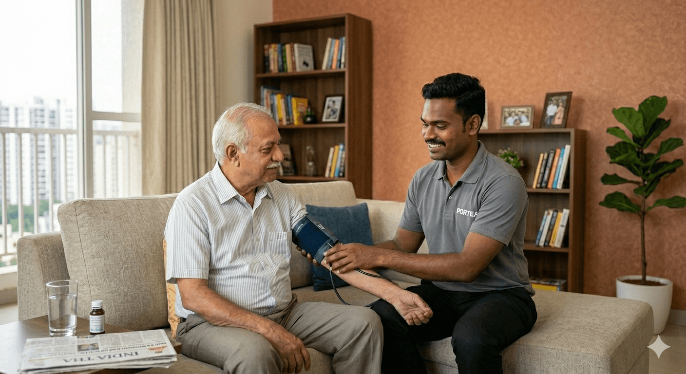 Portea caregivers at work